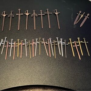Mini charm swords